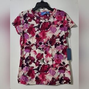 Simply Vera  Vera Wang women's floral shirt NWT